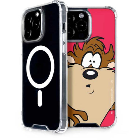 Looney Tunes Tasmanian Devil Zoomed In iPhone 15 Pro Max MagSafe Case