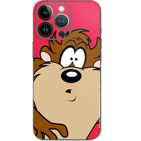 Looney Tunes Tasmanian Devil Zoomed In iPhone 14 Pro Skin