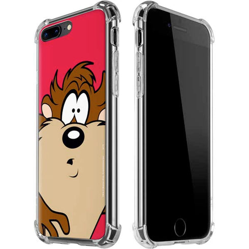 Looney Tunes Tasmanian Devil Zoomed In iPhone 7/8 Plus Clear Case