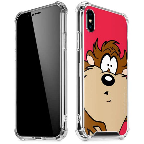 Looney Tunes Tasmanian Devil Zoomed In iPhone XS Max Clear Case