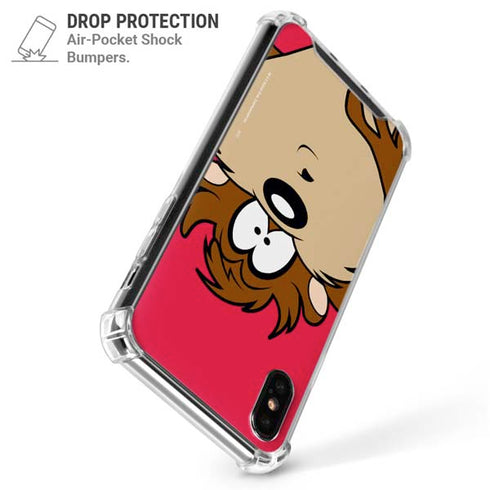 Looney Tunes Tasmanian Devil Zoomed In iPhone XS Max Clear Case