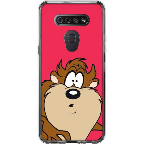 Looney Tunes Tasmanian Devil Zoomed In LG K51/Q51 Clear Case
