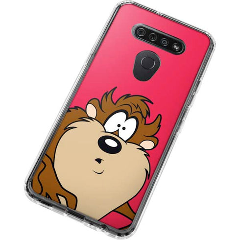 Looney Tunes Tasmanian Devil Zoomed In LG K51/Q51 Clear Case