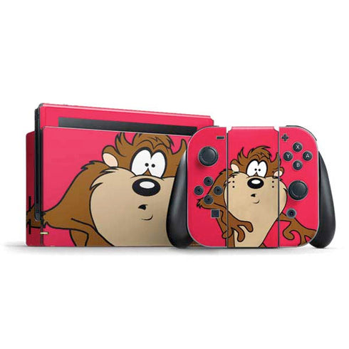 Looney Tunes Tasmanian Devil Zoomed In Nintendo Switch Bundle Skin