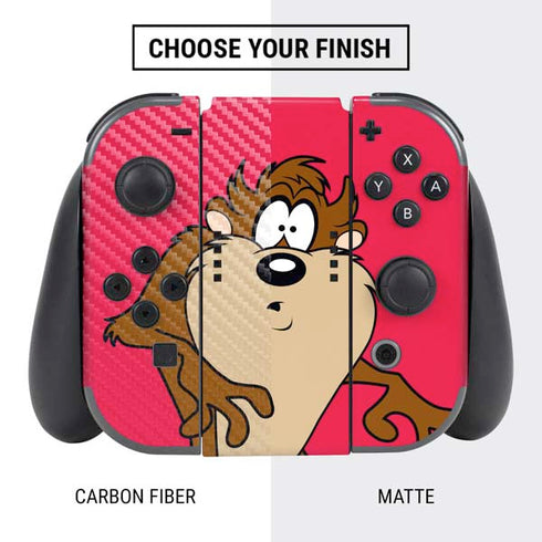 Looney Tunes Tasmanian Devil Zoomed In Nintendo Switch Bundle Skin