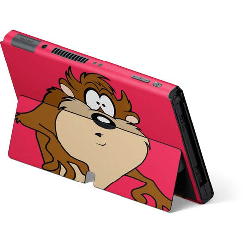 Looney Tunes Tasmanian Devil Zoomed In Nintendo Switch OLED (2021) Skin
