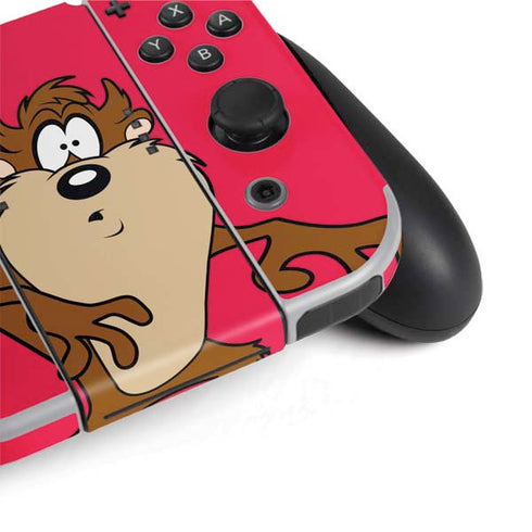 Looney Tunes Tasmanian Devil Zoomed In Nintendo Switch OLED (2021) Skin