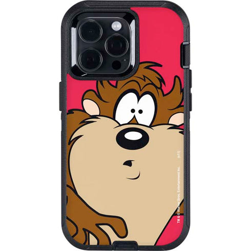 Looney Tunes Tasmanian Devil Zoomed In Otterbox Defender iPhone Skin