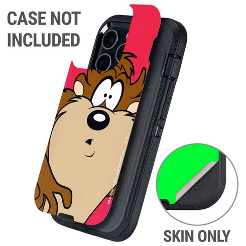 Looney Tunes Tasmanian Devil Zoomed In Otterbox Defender iPhone Skin