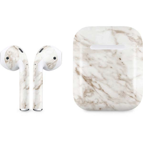 Taupe Marble Apple AirPods Skin