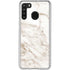 Taupe Marble Galaxy A21 Clear Case