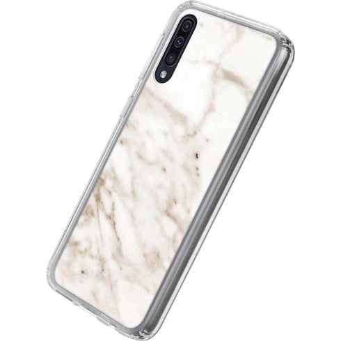 Taupe Marble Galaxy A50 Clear Case