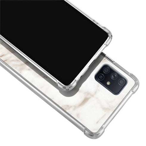 Taupe Marble Galaxy A71 5G Clear Case