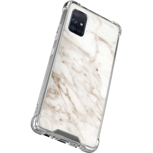 Taupe Marble Galaxy A71 5G Clear Case
