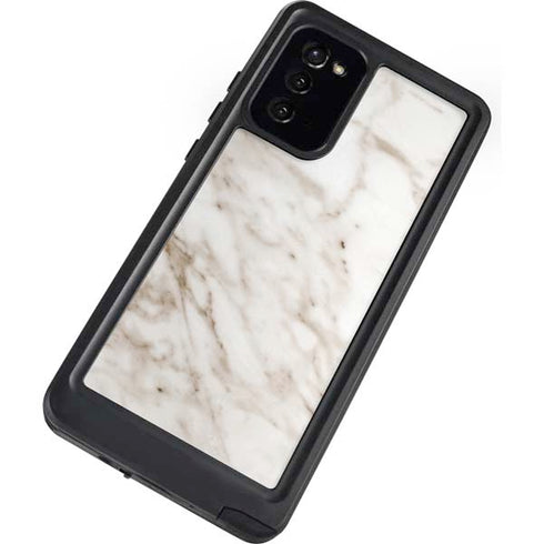 Taupe Marble Galaxy Note20 5G Waterproof Case
