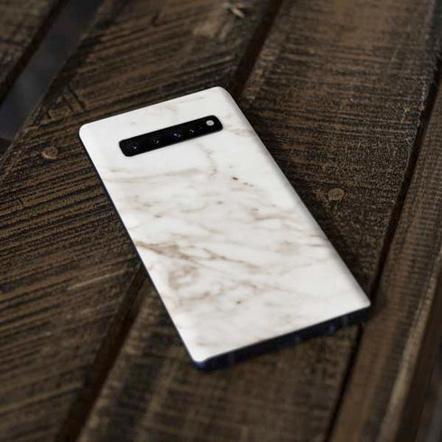 Taupe Marble Galaxy S10 Skin