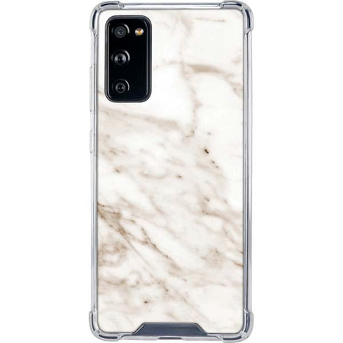 Taupe Marble Galaxy S20 FE Clear Case