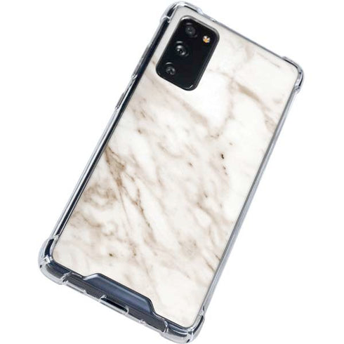 Taupe Marble Galaxy S20 FE Clear Case