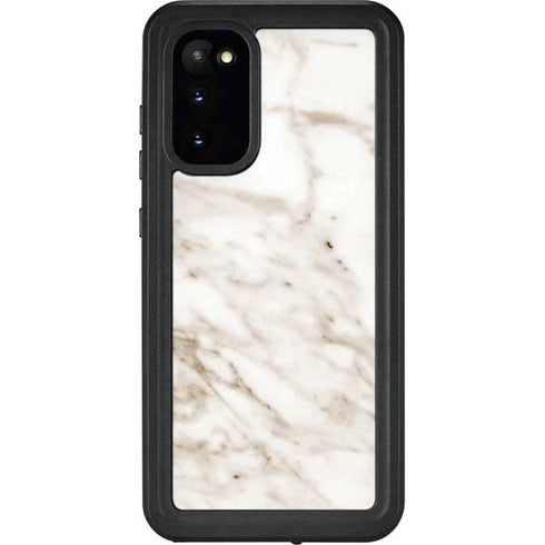 Taupe Marble Galaxy S20 Waterproof Case