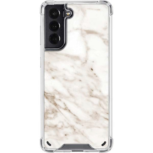 Taupe Marble Galaxy S21 5G Clear Case