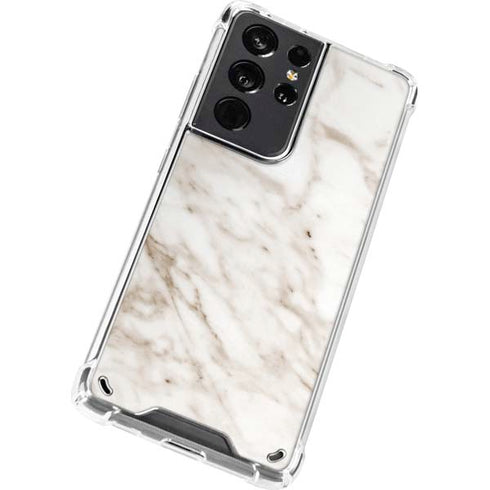 Taupe Marble Galaxy S21 Ultra 5G Clear Case