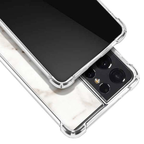 Taupe Marble Galaxy S21 Ultra 5G Clear Case