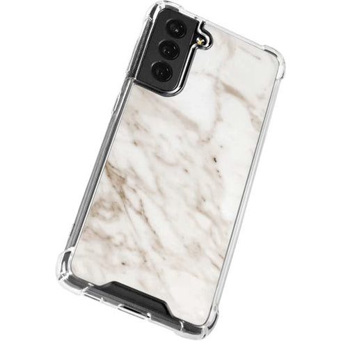 Taupe Marble Galaxy S22 Plus Clear Case