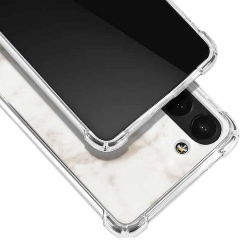 Taupe Marble Galaxy S23 Clear Case
