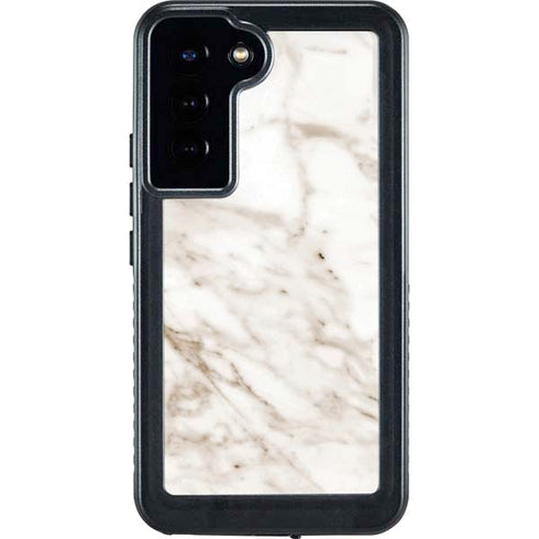 Taupe Marble Galaxy S23 Plus Waterproof Case