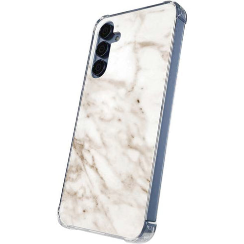 Taupe Marble Galaxy S24 Clear Case