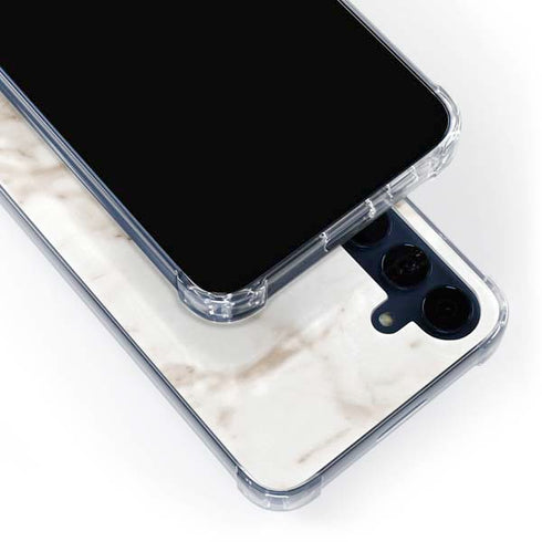 Taupe Marble Galaxy S24 Clear Case