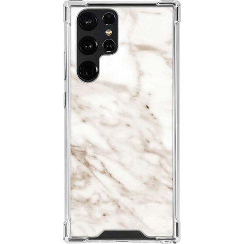 Taupe Marble Galaxy S24 Ultra Clear Case