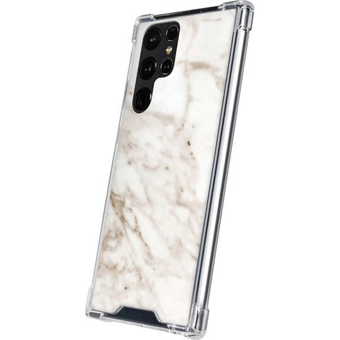 Taupe Marble Galaxy S24 Ultra Clear Case