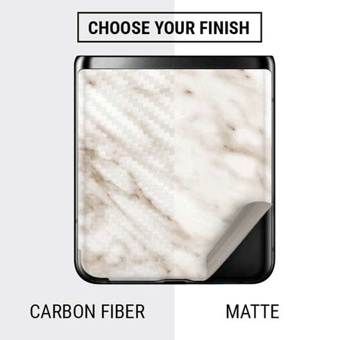 Taupe Marble Galaxy Z Flip Skin