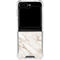 Taupe Marble Galaxy Z Flip5 5G Clear Case