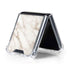 Taupe Marble Galaxy Z Flip5 5G Clear Case