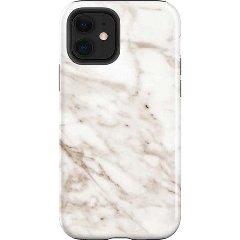 Taupe Marble iPhone 12 Impact Case