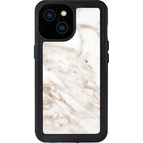 Taupe Marble iPhone 13 Mini Waterproof Case