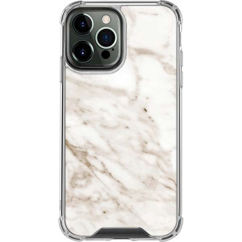 Taupe Marble iPhone 13 Pro Max Clear Case