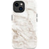 Taupe Marble iPhone 15 Plus Impact Case