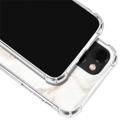 Taupe Marble iPhone 14 Plus Clear Case