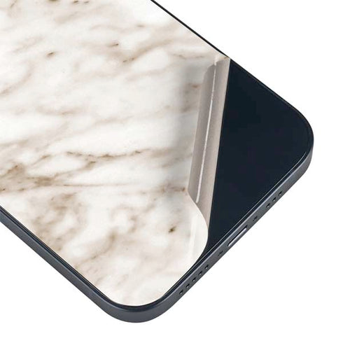 Taupe Marble iPhone 15 Plus Skin