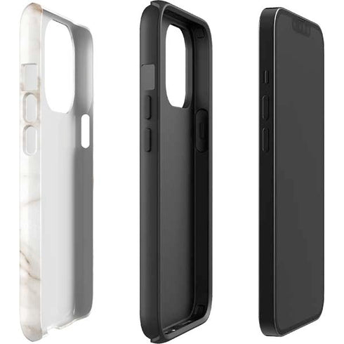 Taupe Marble iPhone 15 Pro Impact Case