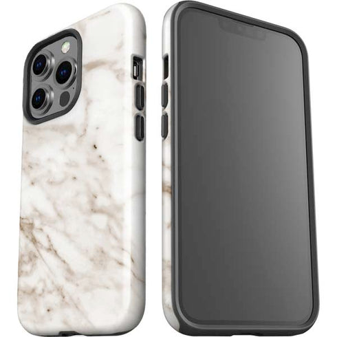 Taupe Marble iPhone 15 Pro Impact Case