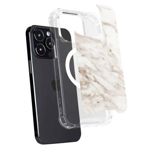 Taupe Marble iPhone 15 Pro MagSafe Case