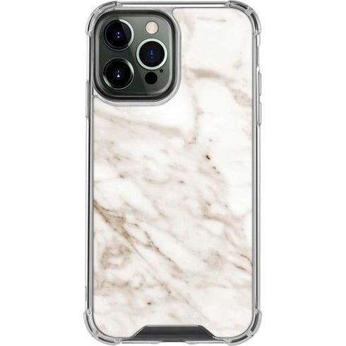 Taupe Marble iPhone 15 Pro Max Clear Case