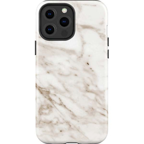 Taupe Marble iPhone 15 Pro Max Impact Case