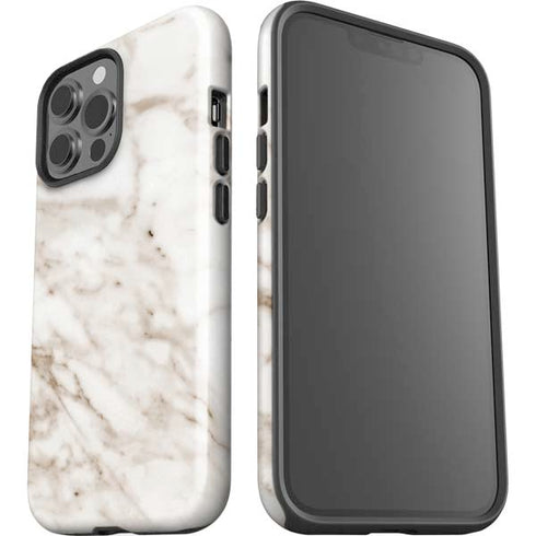 Taupe Marble iPhone 14 Pro Max Impact Case