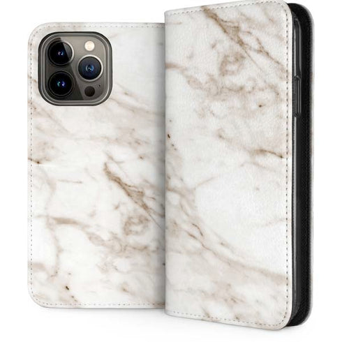 Taupe Marble iPhone 15 Pro Max Folio Case