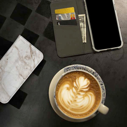 Taupe Marble iPhone 15 Pro Max Folio Case